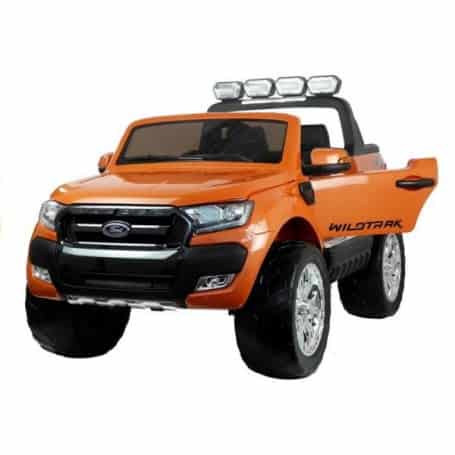 Coche Eléctrico Para Niños Y Bebe 4X4 Naranja De 2 Plazas