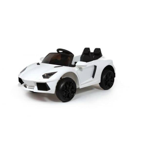 Coche Eléctrico Para Niños Y Bebe Lamborghini Aventador Blanco