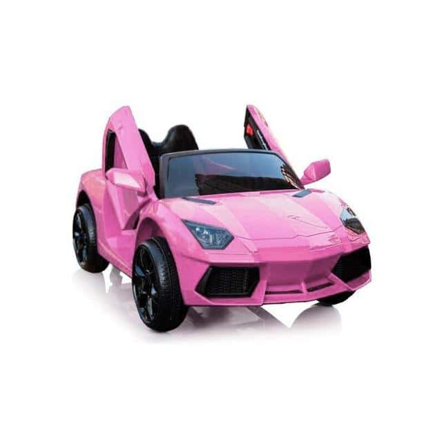 Coche Eléctrico Para Niños Y Bebe Lamborghini Aventador Rosa