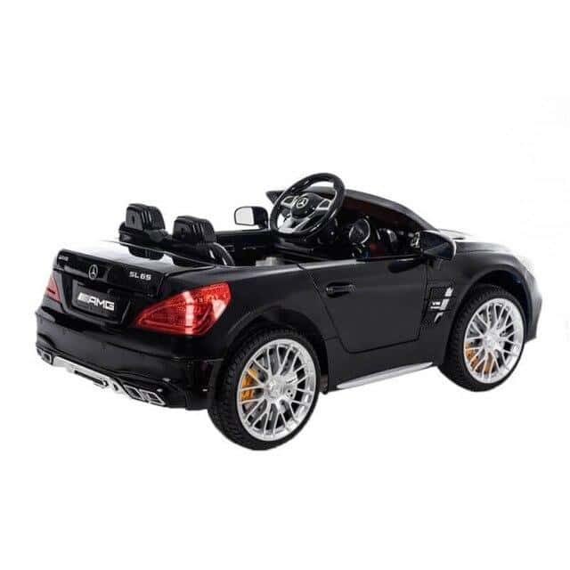 Coche Eléctrico Para Niños Y Bebe Mercedes Sl65 Amg Negro De 2 Plazas