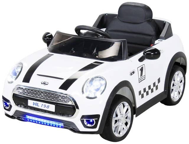 Coche Eléctrico Para Niños Y Bebe Blanco 4 Años
