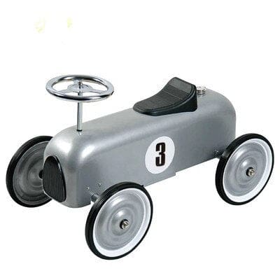 Coche Correpasillos Metal Plateado