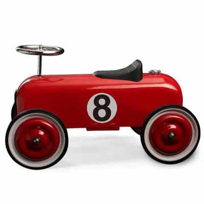 Coche Correpasillos Metal Rojo