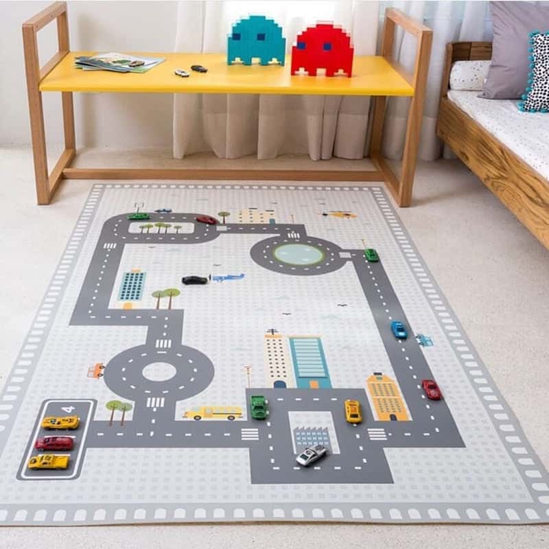 Alfombra Circuito Coches Niño De Plástico
