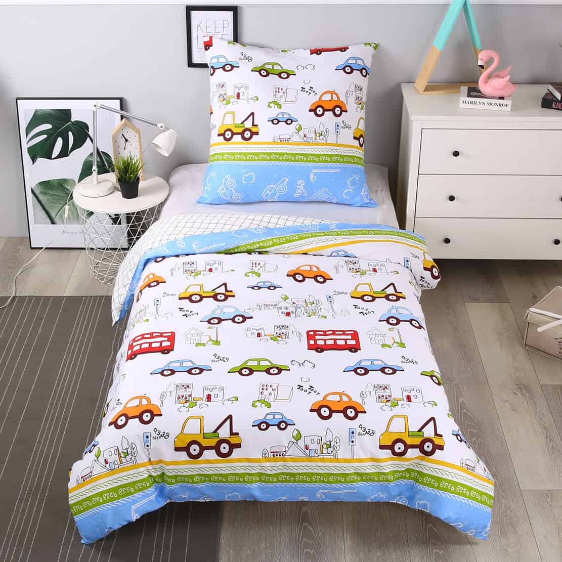 Juego De Cama Infantil Coche De Niño
