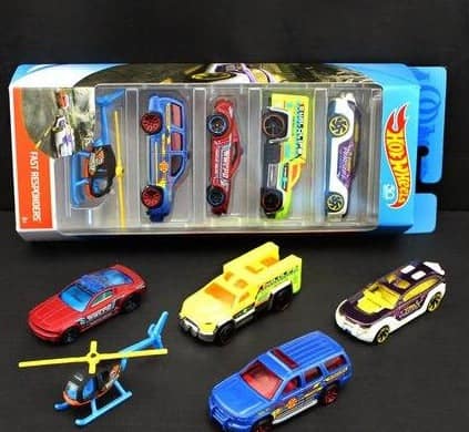 Coches De Juguete Mini Y Helicóptero
