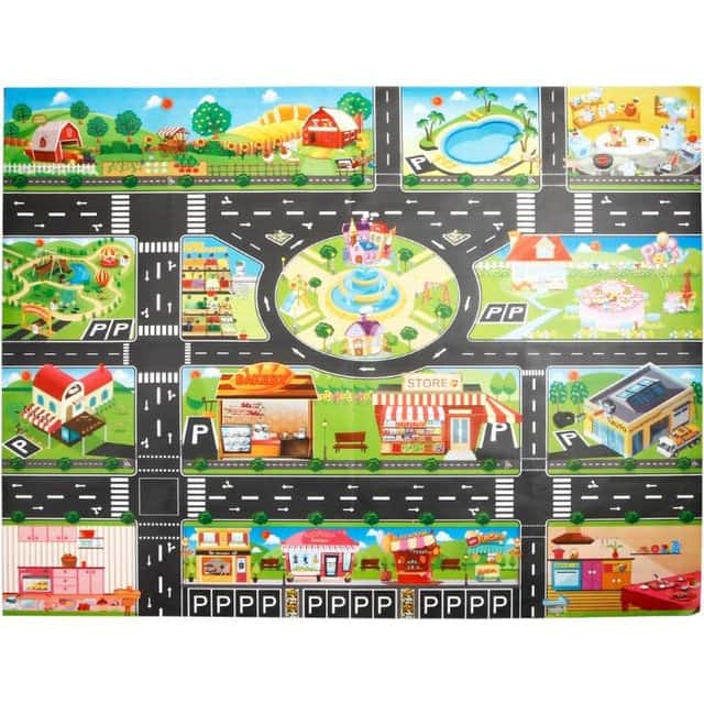 Alfombra Circuito Coches Niño 130*100Cm