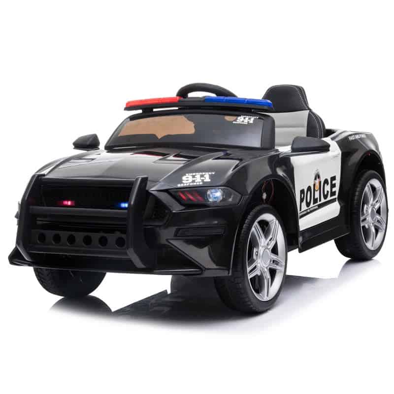 Coche Eléctrico Para Niños Y Bebe Policía 12V