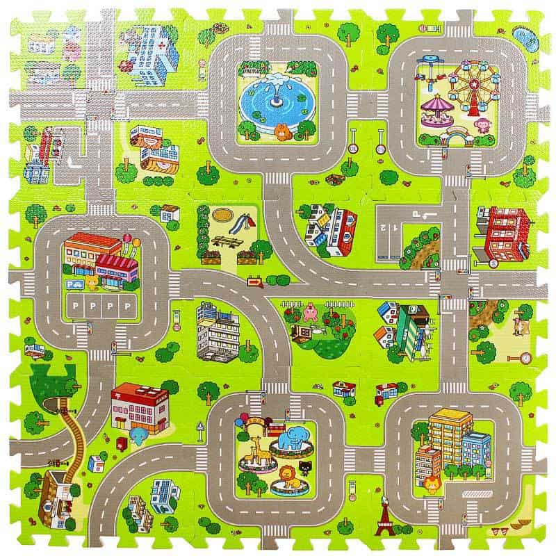 Alfombra Circuito Coches Espuma Niño