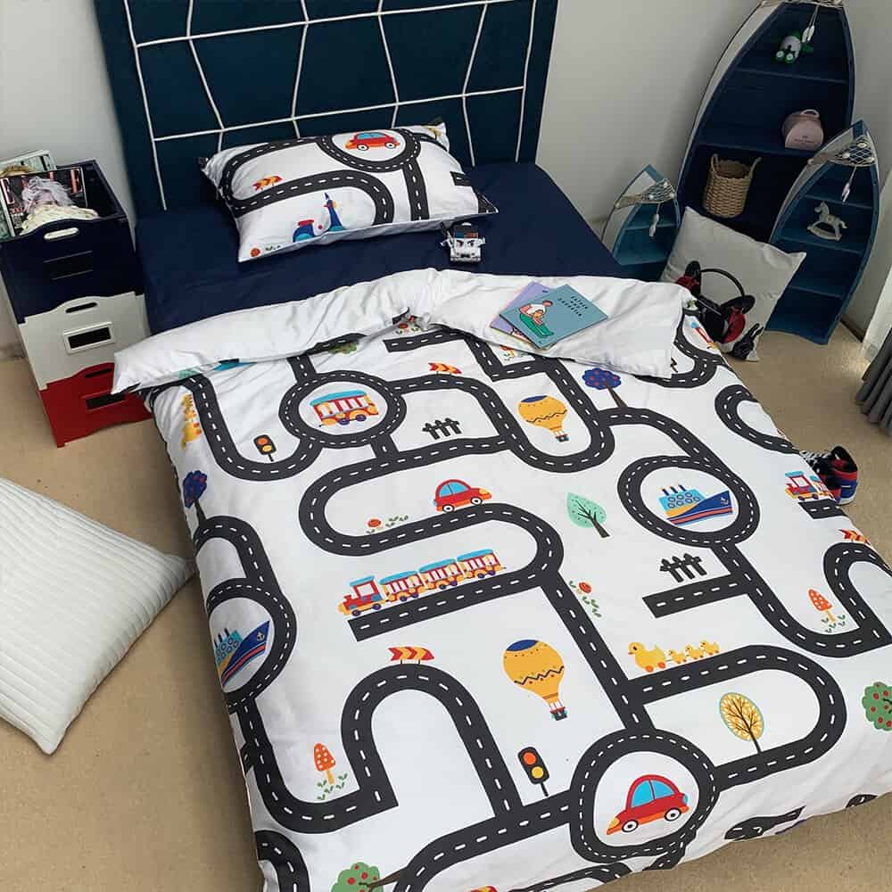 Funda Nordica Infantil Circuito De Coches 135X200