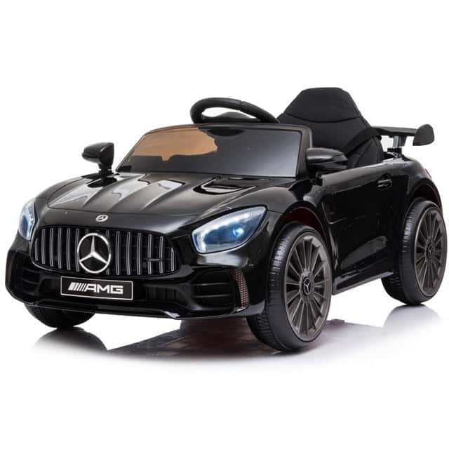 Coche Eléctrico Para Niños Y Bebe Mercedes Amg Gtr Negra