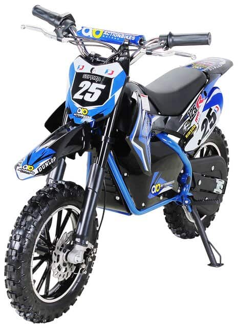Moto Electrica Niños Mini Cross Azul 500W