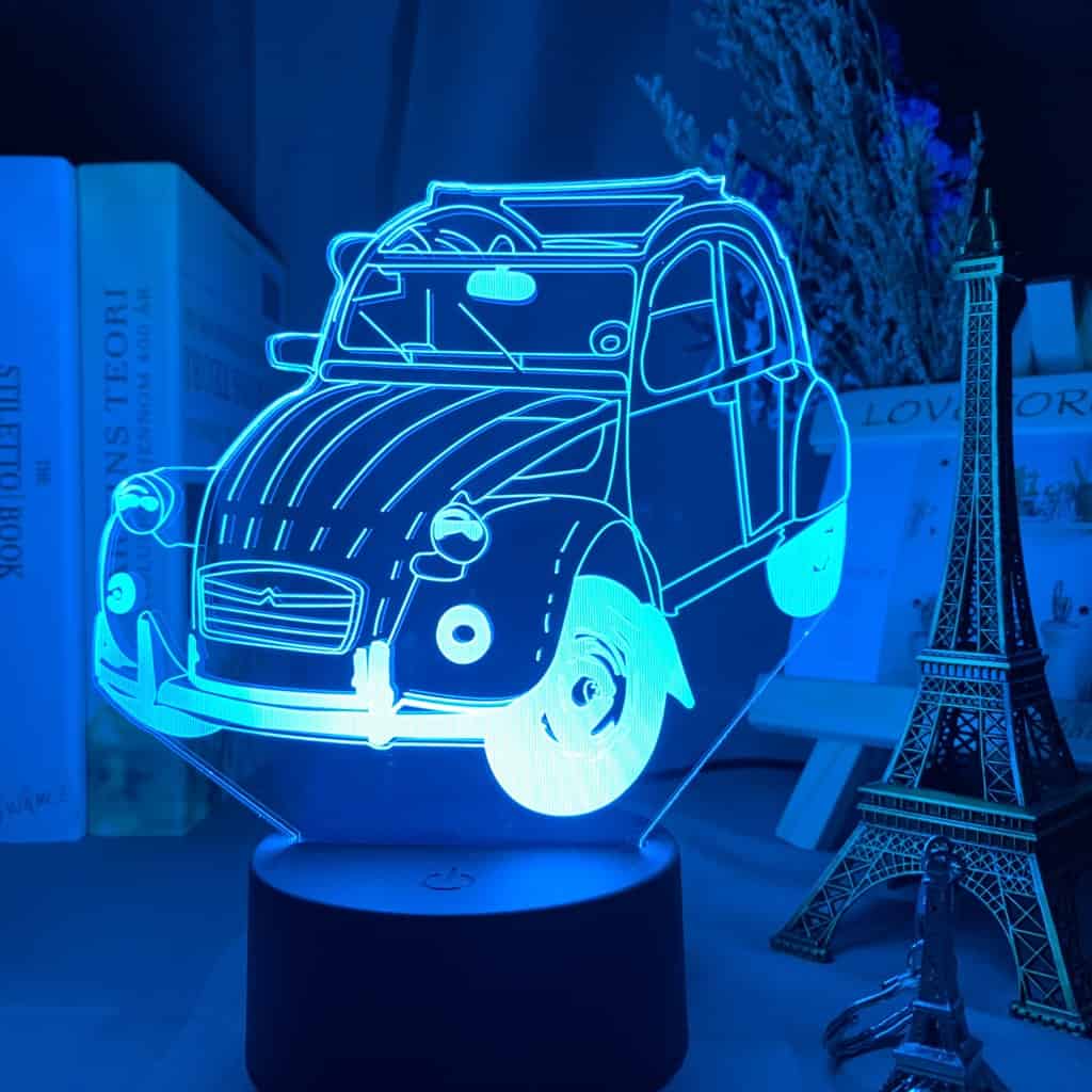 Lamparas Mesita De Noche Coche Lámpara 3D Vintage