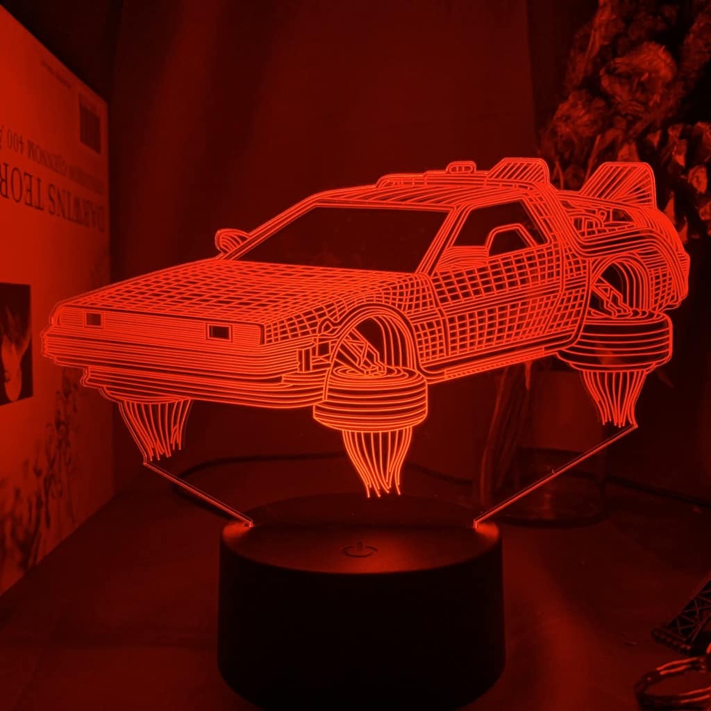 Lamparas Mesita De Noche Coche Lámpara Led Regreso Al Futuro
