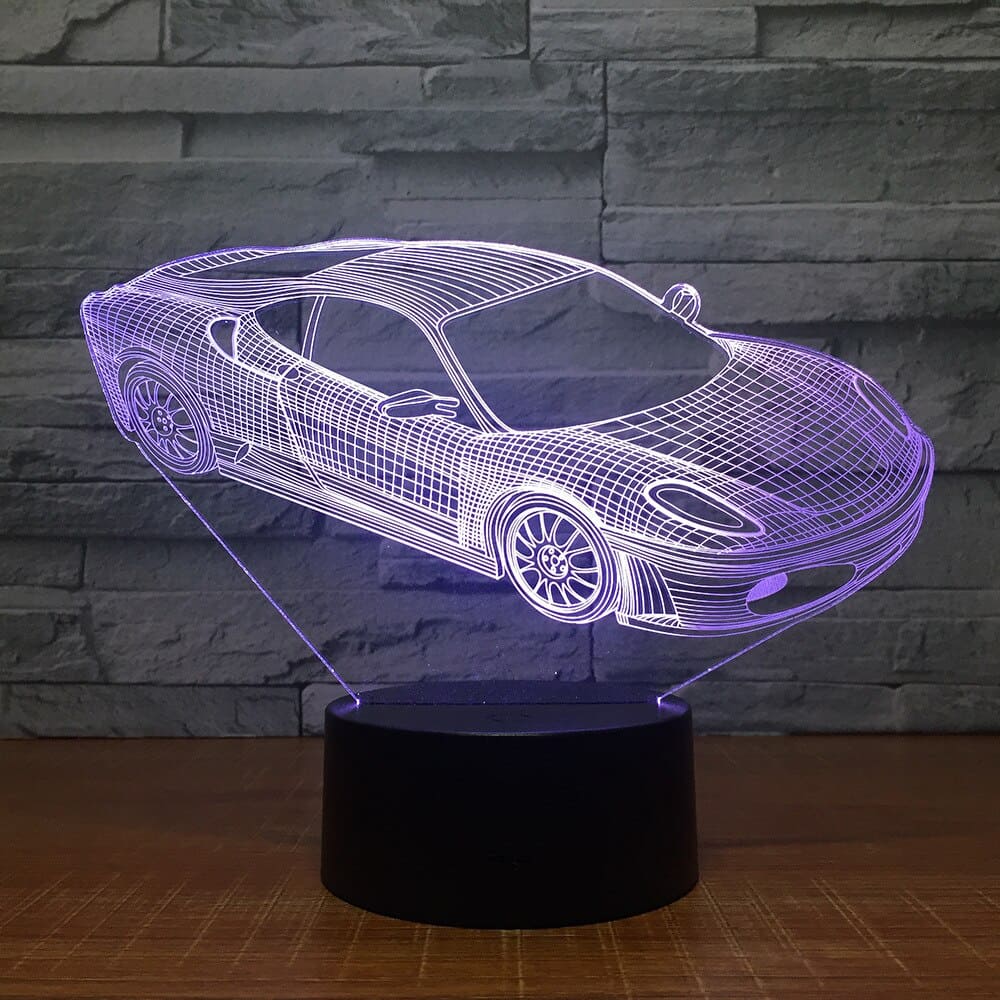 Lamparas Mesita De Noche Coche Lámpara 3D Supercar
