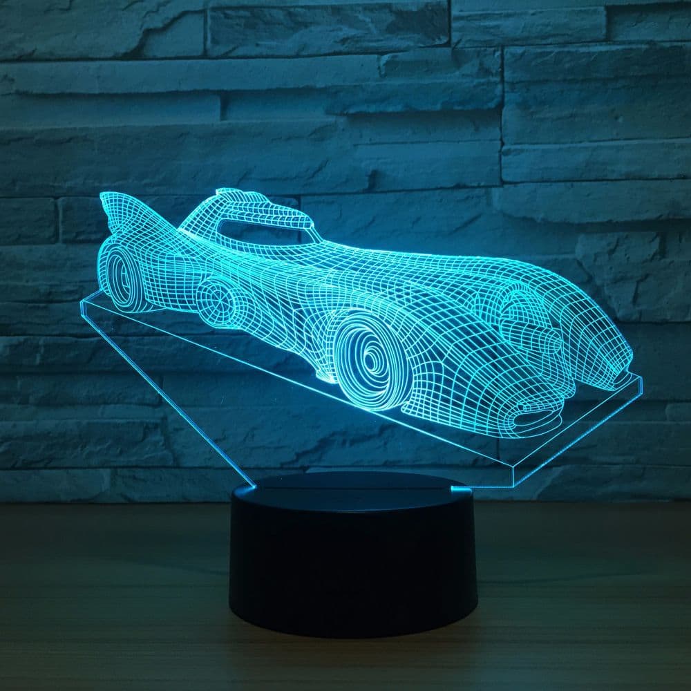 Lamparas Mesita De Noche Coche Lámpara 3D Batmobile
