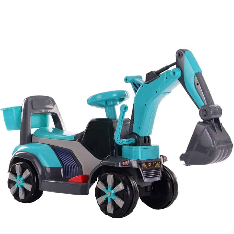 Coche Correpasillos Excavadora Azul