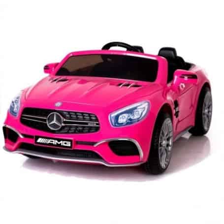 Coche Eléctrico Para Niños Y Bebe 12V Rosa De 2 Plazas